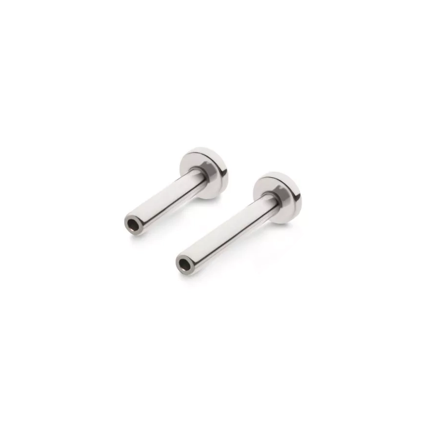 Piercing Labret - Titane F136 Gamme Invictus - Labret sans pas de vis threadless sans bille 0,8 x 7 mm disque 2,5 mm*