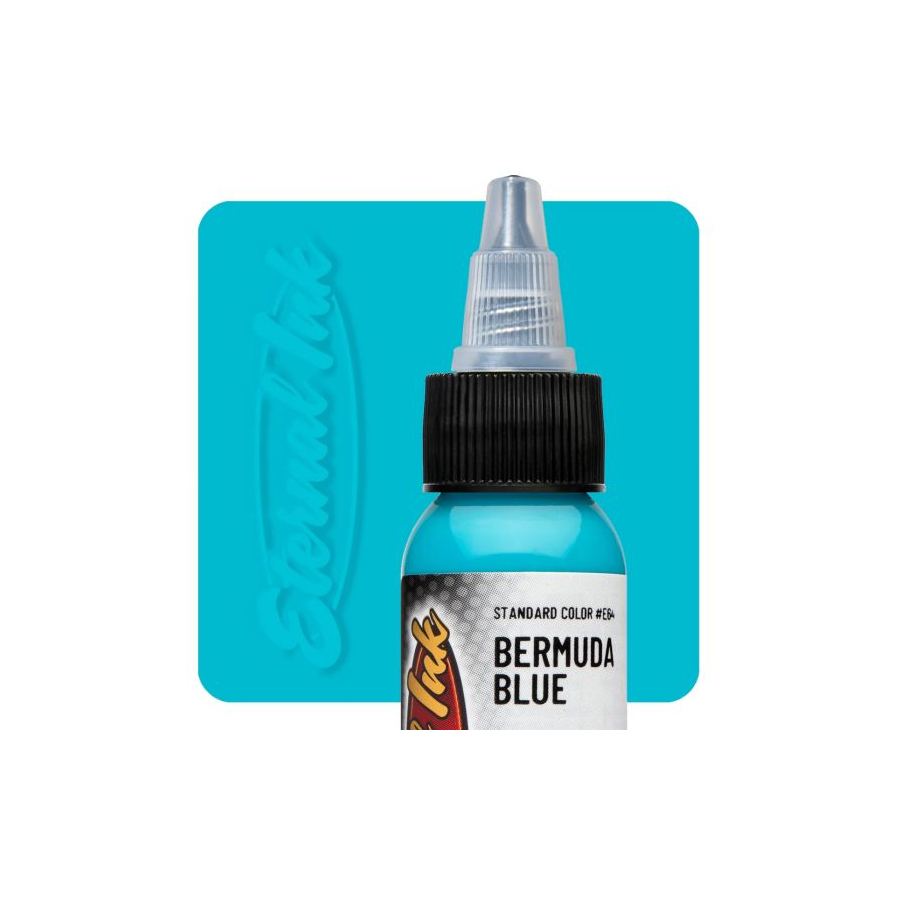 Encre Tatouage Bleue - Eternal Ink Bermuda Blue - Encre de tatouage pour l'entraînement NON REACH*