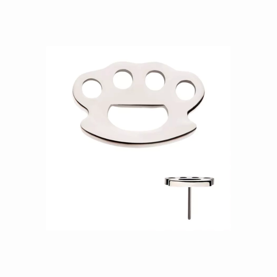 Piercing Embout - Titane F136 Gamme Invictus - Embout 12 sans filetage threadless poing américain