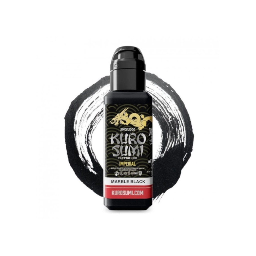 Encre de Tatouage Noire Kuro Sumi Imperial Marble Black – Conforme REACH – Pigment Professionnel Haute Intensité*