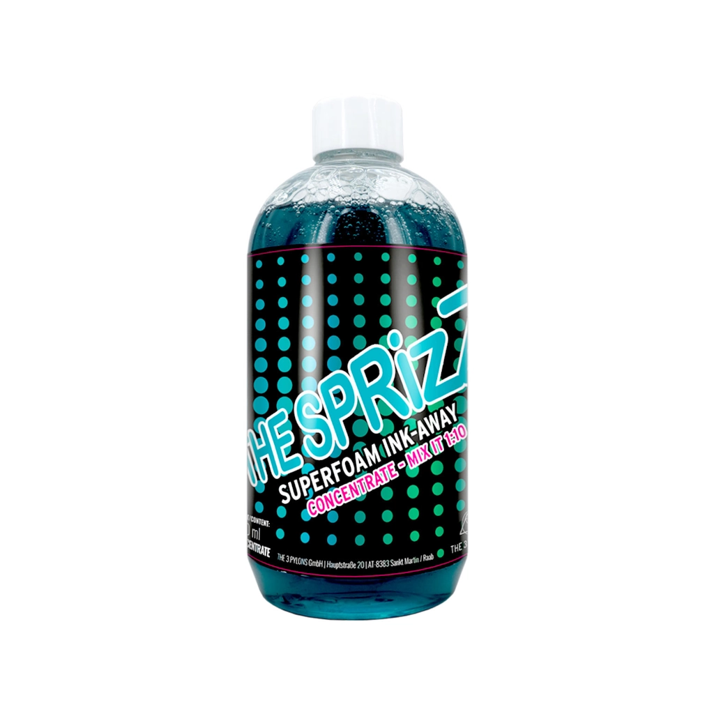 Savon Tattoo - The Sprizz Superfoam Ink Away - Savon effet glaçon à diluer concentré pour le nettoyage des tatouages*