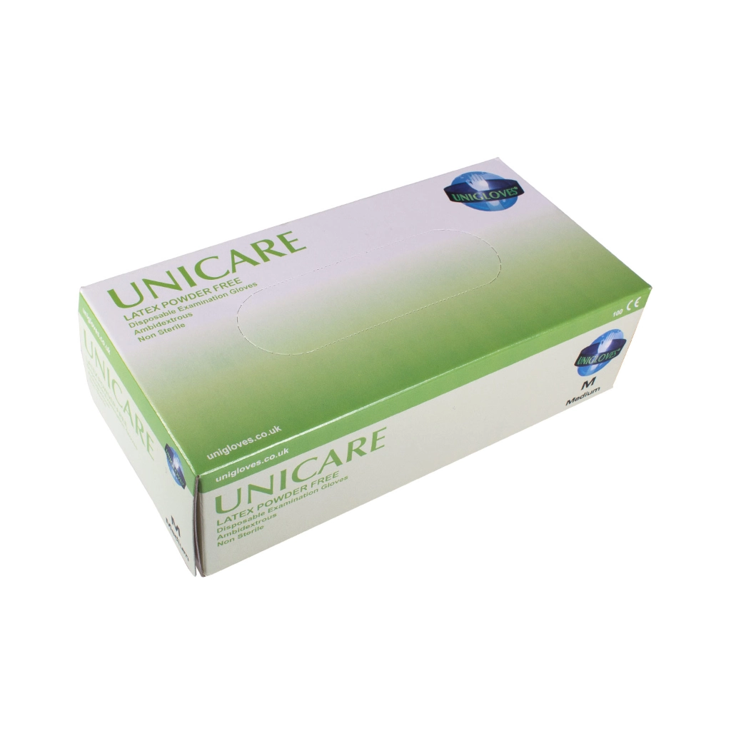 Unigloves Unicare Gants Tatouage - Latex Non Poudré, Couleur Crème, 100 unités*