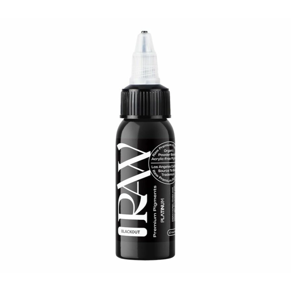 Encre Tattoo Noire - Raw Pigments Blackout - Mélange pour le tatouage encre reach*