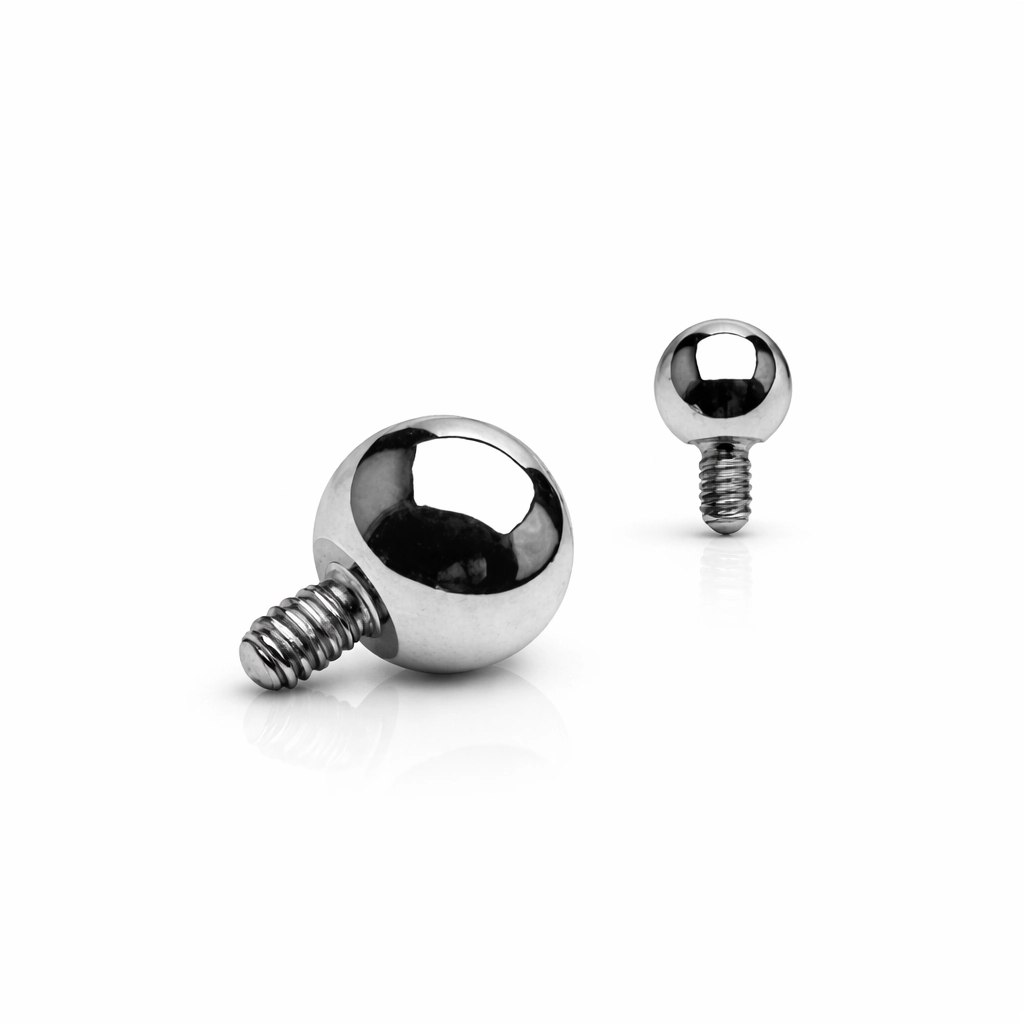 Bille de Piercing Titane ASTM F136 Stérile Premium – Filetage Interne Stérile Qualité Implant*