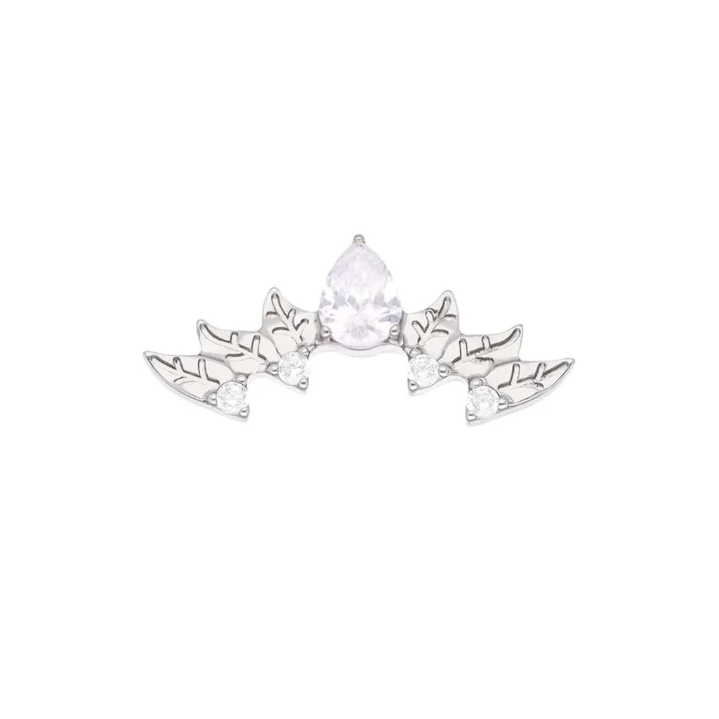 Piercing Labret - Titane Astm F136 Stérile - Labret 433 avec pas de vis interne largeur embout 13 mm* 