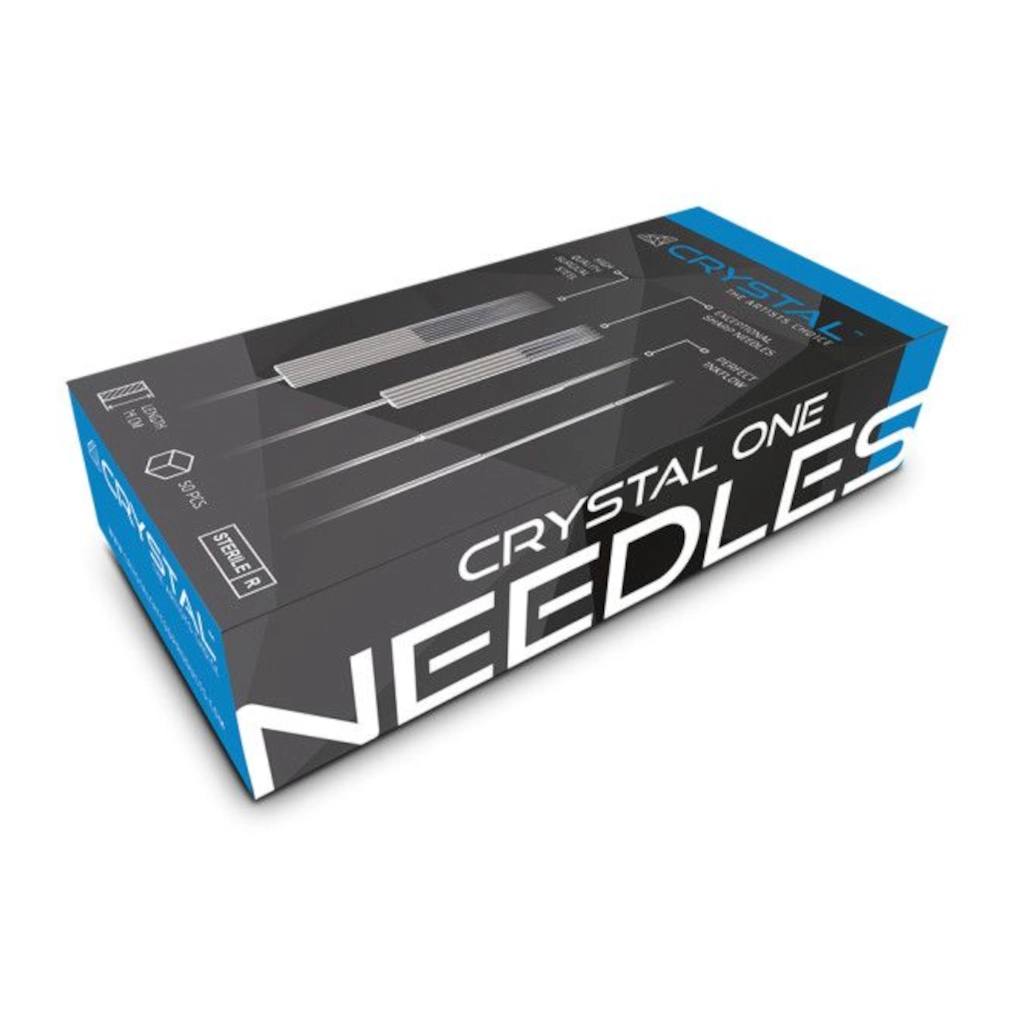 Aiguille Tattoo - Crystal One Needles Shader - Boîte de 50 aiguilles pour tube de tatouage*