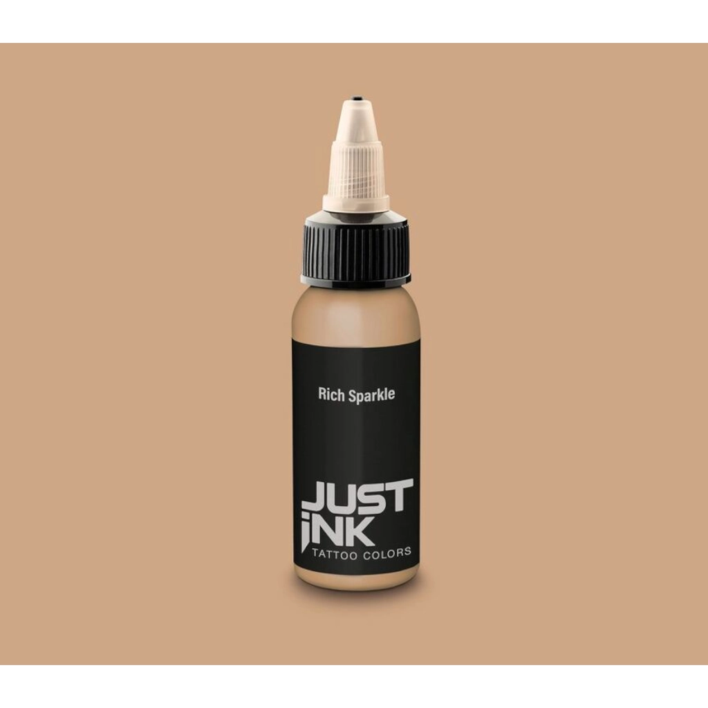 Encre Tattoo Marron - Just Ink Rich Sparkle - Mélange pour le tatouage encre reach 30 ml
