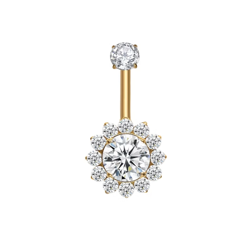 Piercing Banane - Titane Astm F136 Stérile Gold - Banane 5015 avec pas de vis interne 1,6 x 10 mm*