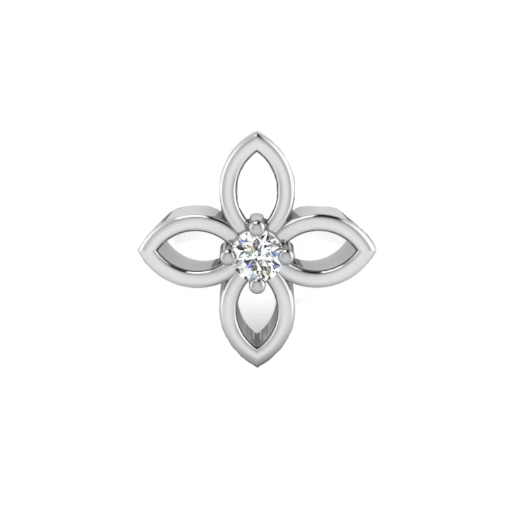 Piercing Labret - Titane Astm F136 Stérile - Labret n°485 avec pas de vis interne largeur embout 5,8 mm*