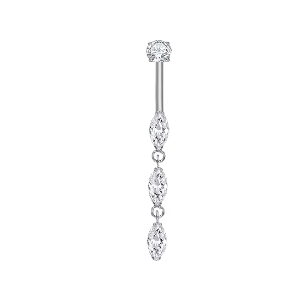 Piercing Banane - Titane F136 Stérile - Banane 5025 avec pas de vis interne 1,6 x 10 mm*
