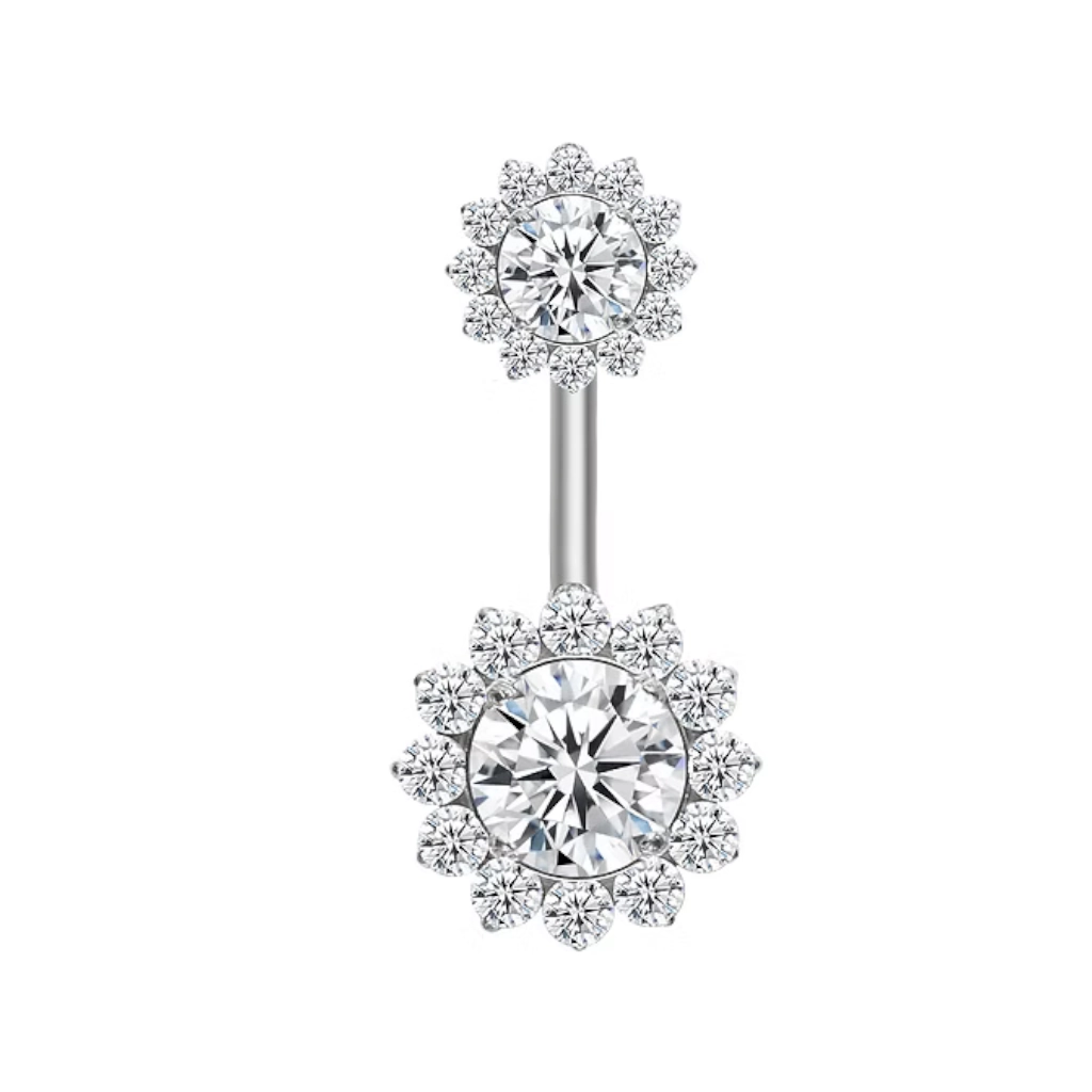 Piercing Banane - Titane F136 Stérile - Banane 8 avec pas de vis interne 1,6 x 10 mm*