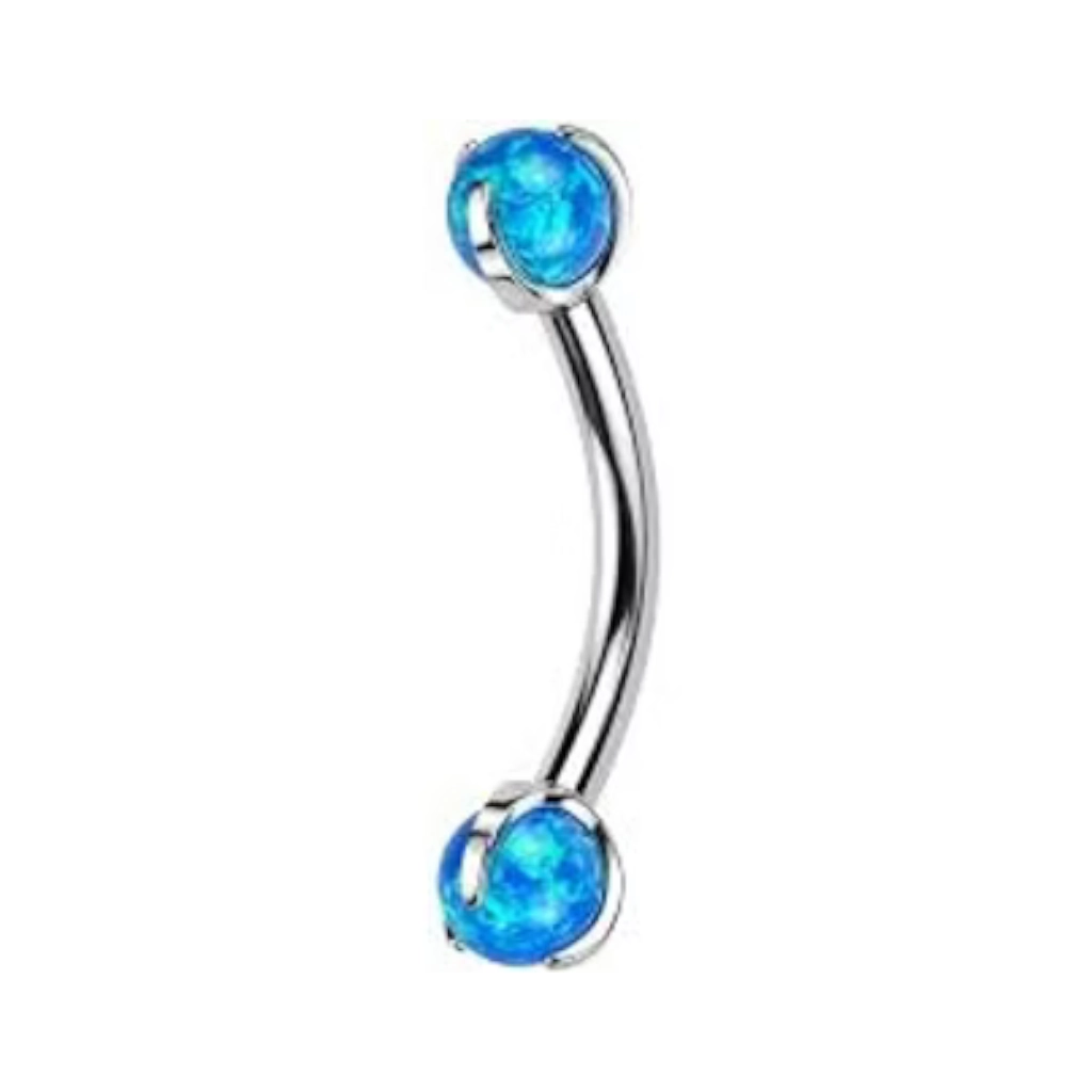 Piercing Banane - Titane Astm F136 Stérile -  Micro banane 3038 avec pas de vis interne 1,2 x 8 mm*