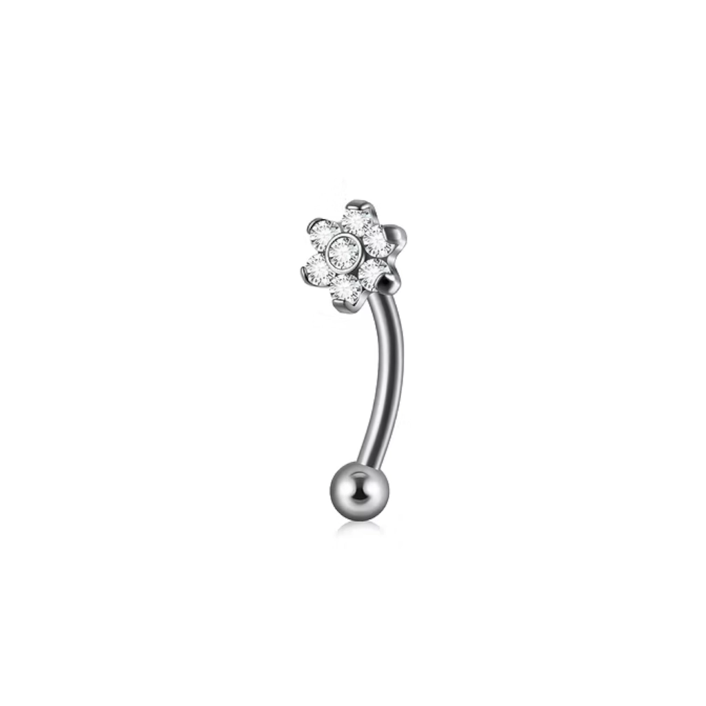 Piercing Banane - Titane Astm F136 Stérile -  Micro banane 3032 avec pas de vis interne 1,2 x 8 mm*