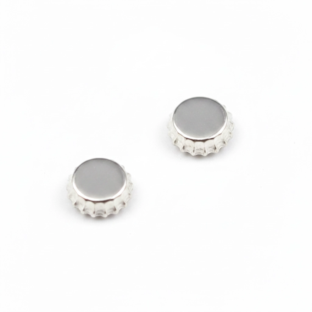 Piercing Labret - Titane Astm F136 Stérile - Labret n°332 avec pas de vis interne embout capsule canette 4 mm*