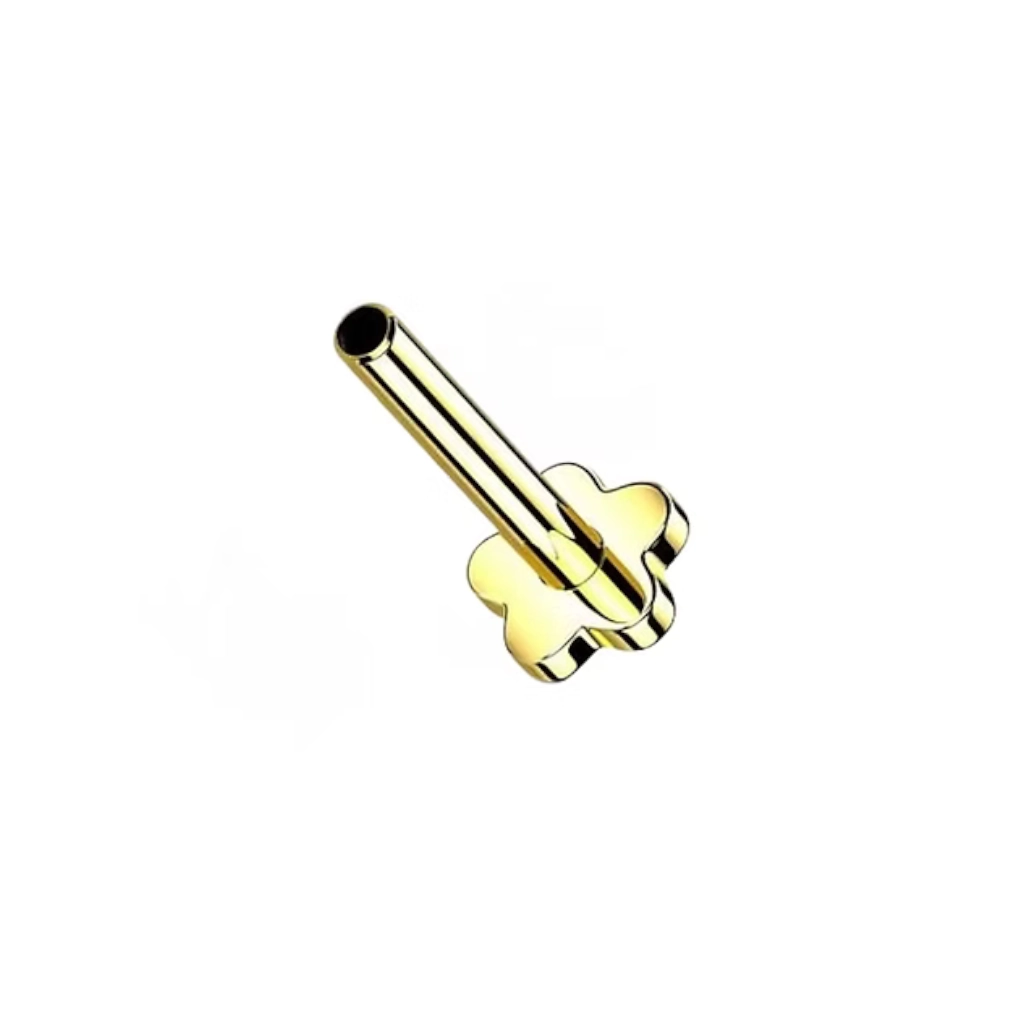 Piercing Labret - Titane F136 Gold Stérile - Labret 5000 interne en titane pvd gold*
