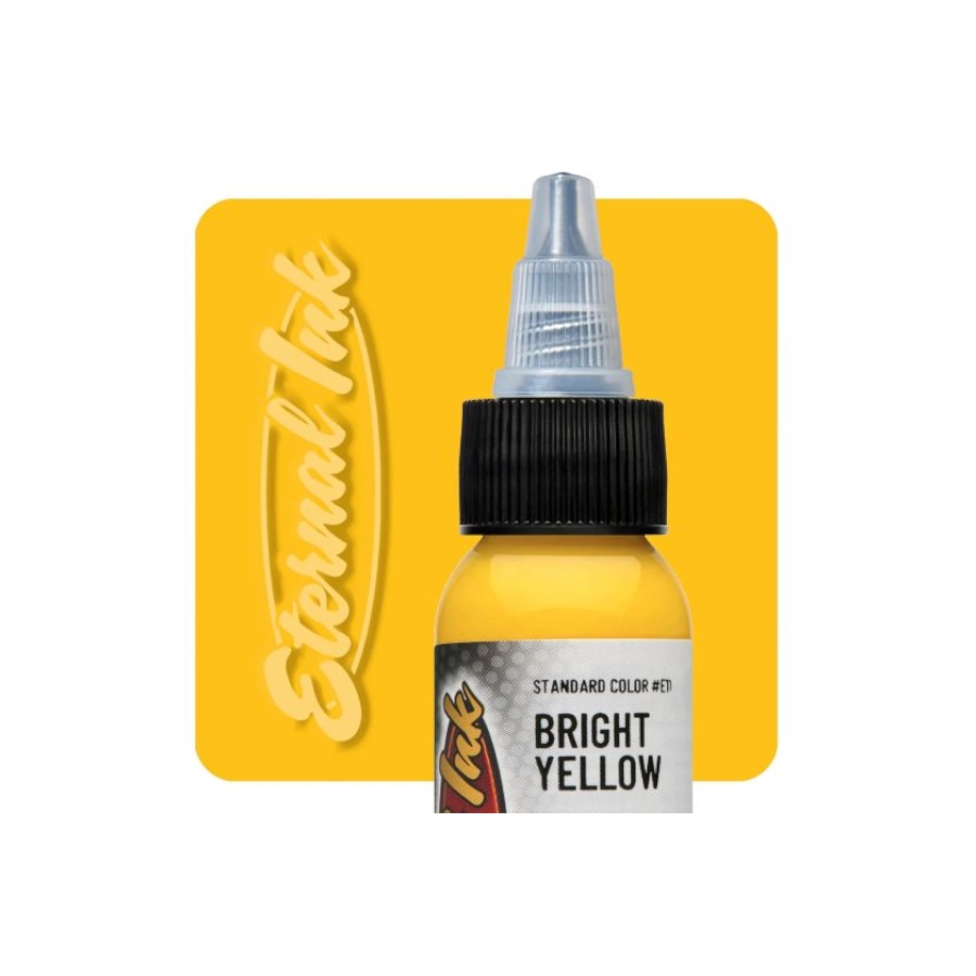Encre Tattoo Jaune - Eternal Ink Bright Yellow - Encre artistique pour l'entraînement au tatouage NON REACH*