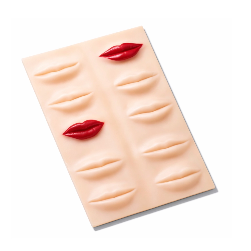 Modèle Lèvres Synthétiques PMU 3D – Simulation Réaliste pour Tatouage Cosmétique*