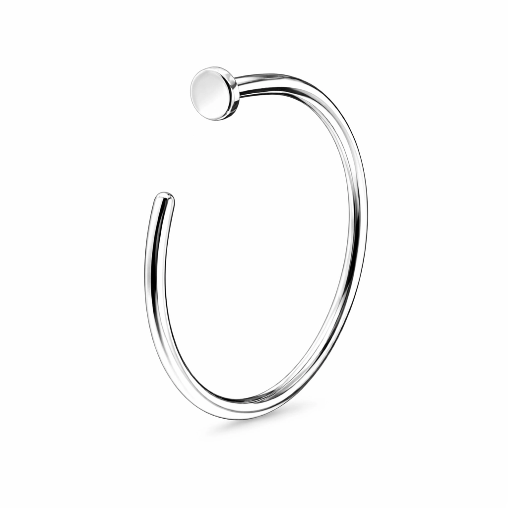 Piercing Nez en Titane ASTM F136 Premium- Anneau de Nez Stérile avec Disque Plat*