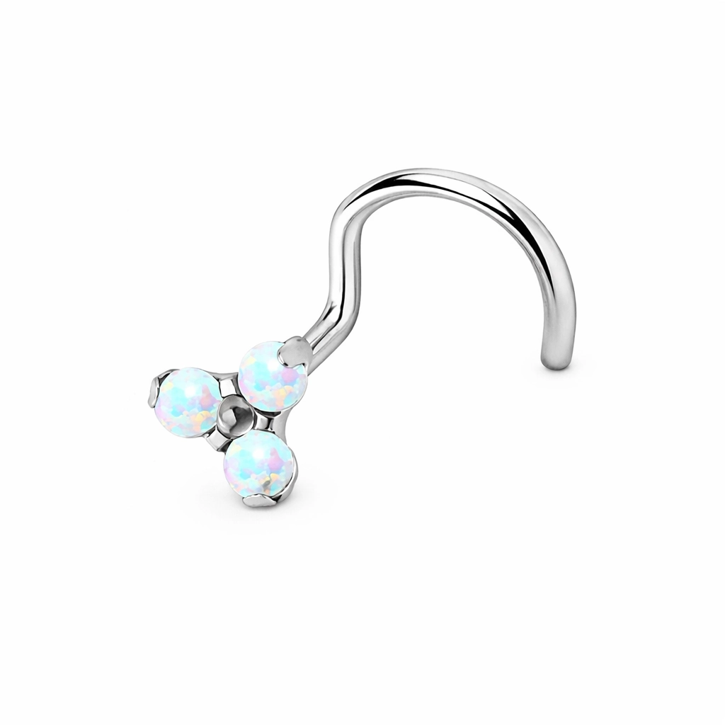 Piercing Nez en Titane ASTM F136 - Stud de Nez Stérile & Embout Strass Trinité* 