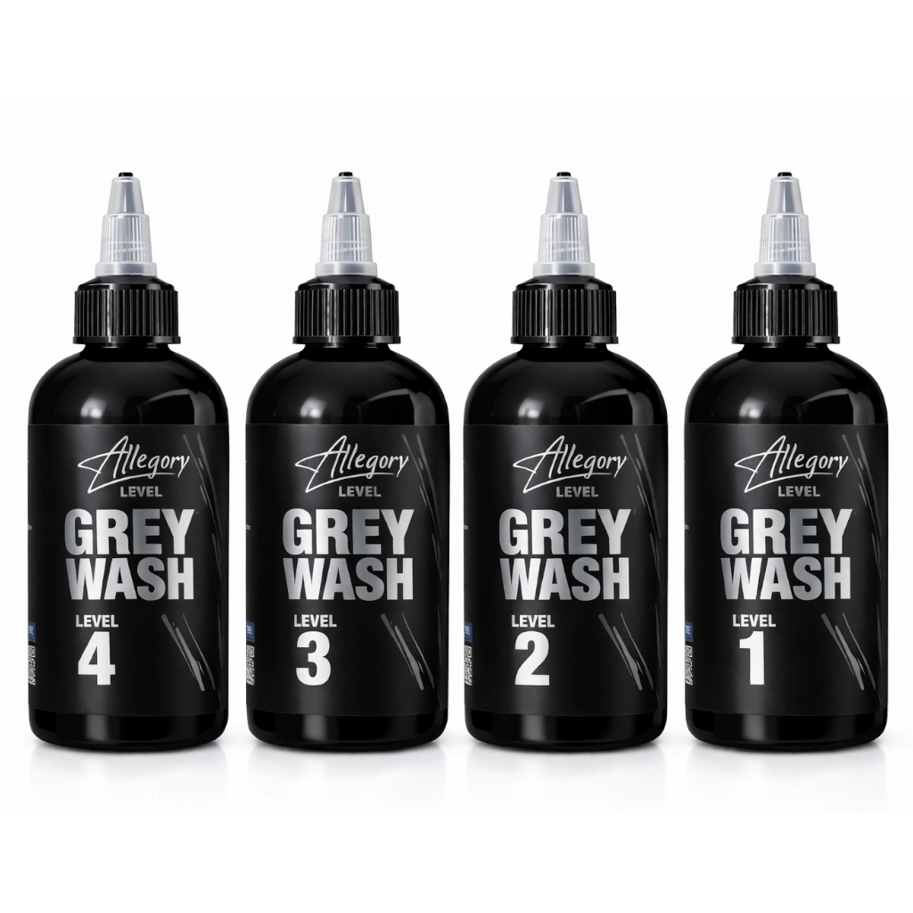 Encre Allegory Ink Greywash Set de 4 Bouteilles – Dégradés Parfaits & Pigments Premium (Non Reach)* 