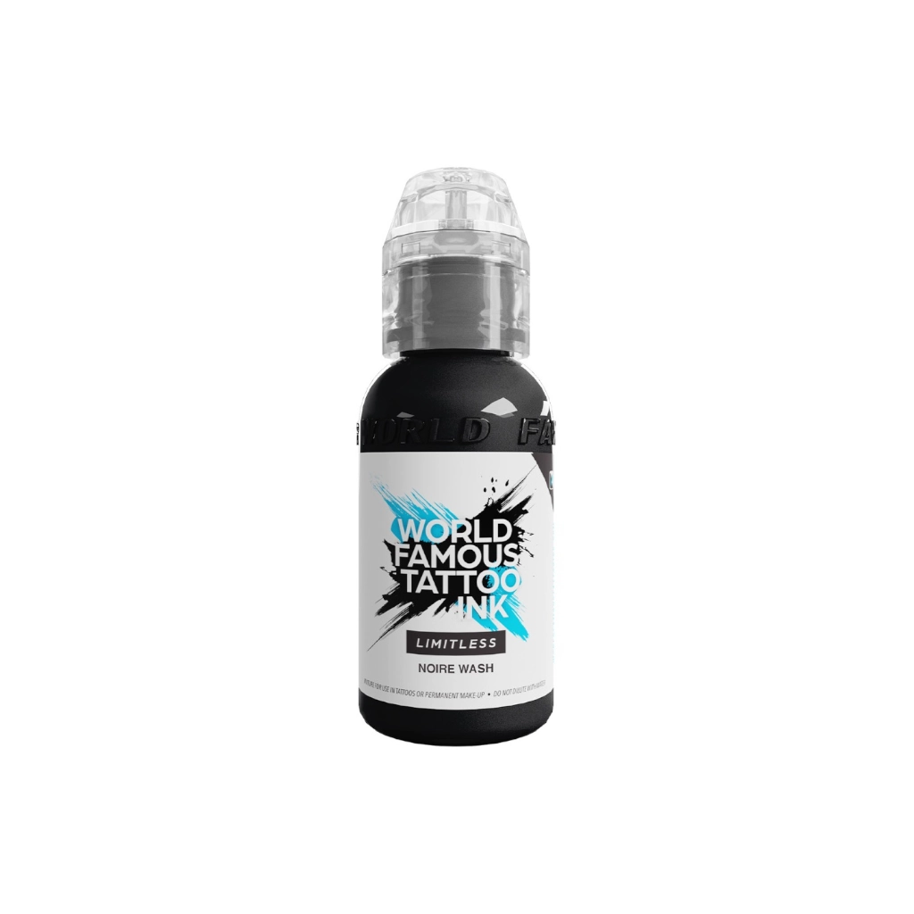 Encre de Tatouage Noire World Famous Noire Wash – Conforme REACH – Pigment Professionnel Haute Intensité*