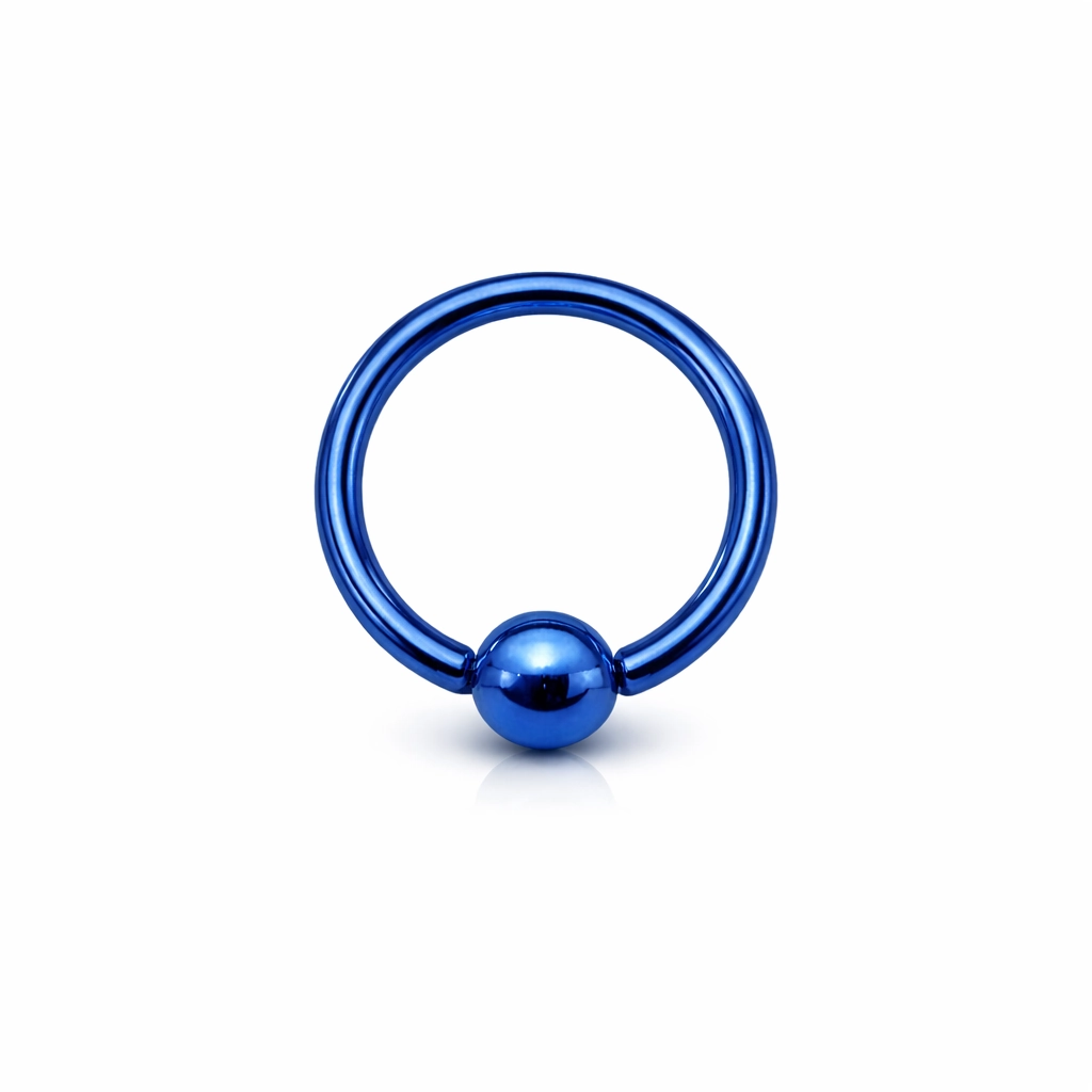 Piercing Anneau Titane ASTM F136 Premium – Anneau Bcr Anodisé & Bille Clipable Qualité Implant* 