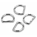 Piercing Anneau Titane ASTM F136 Premium – Clicker avec Fermeture à Charnière Stérile Demi Cercle*