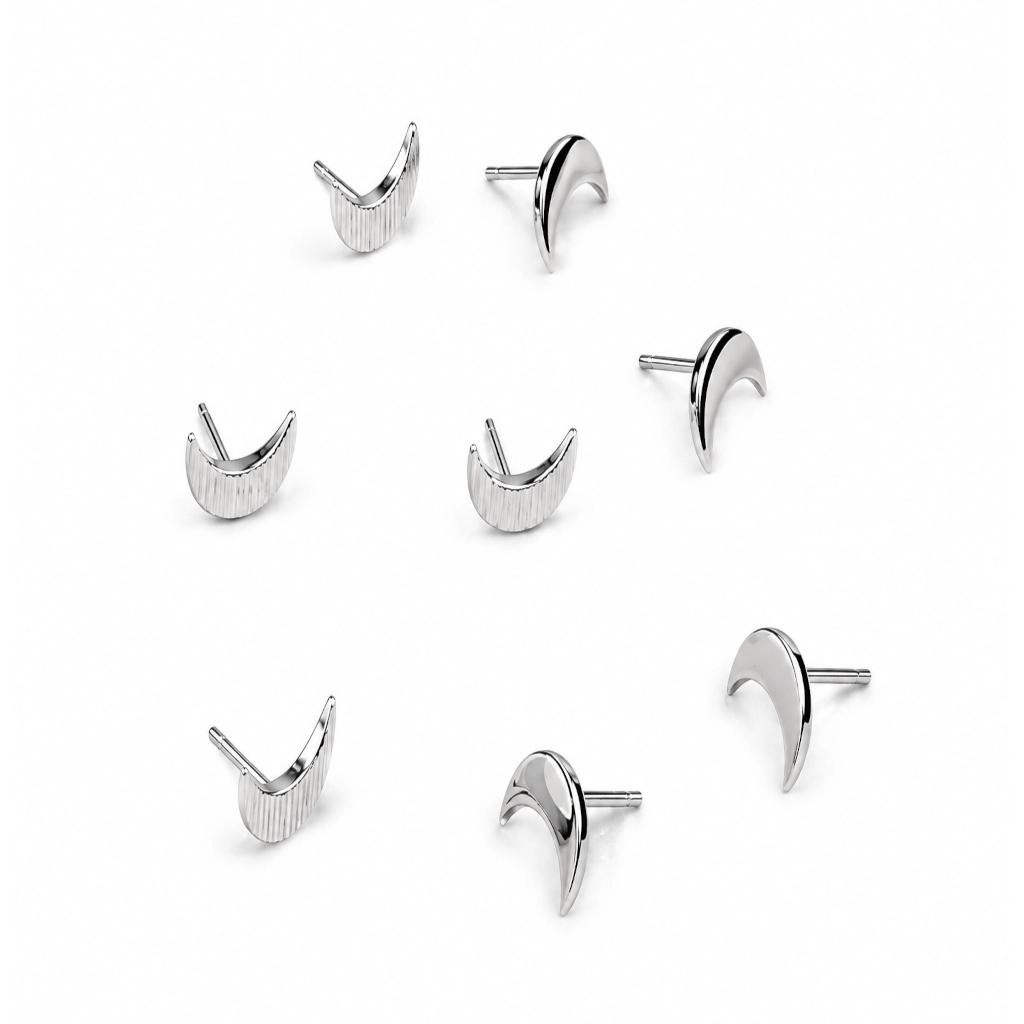 Embout Piercing Croissant De Lune Titane ASTM F136 Threadless – Bijou Piercing Haut de Gamme Hypoallergénique Ultra Résistant*