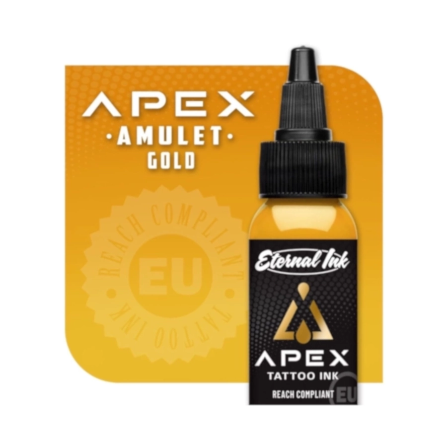 Encre Tattoo Jaune - Eternal Ink Apex Amulet Gold - Mélange pour le tatouage encre reach 30 ml (Date courte 08/26/26)*