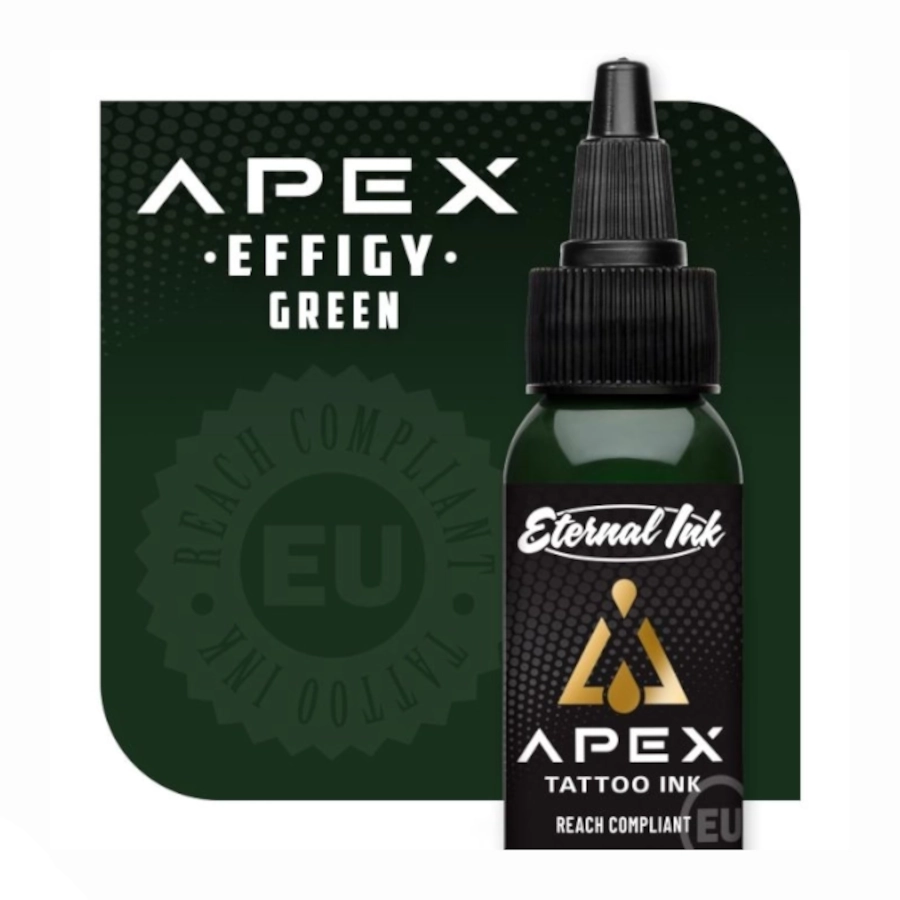 Encre Tattoo Verte - Eternal Ink Apex Effigy Green - Mélange pour le tatouage encre reach 30 ml (Date courte 08/21/26)*