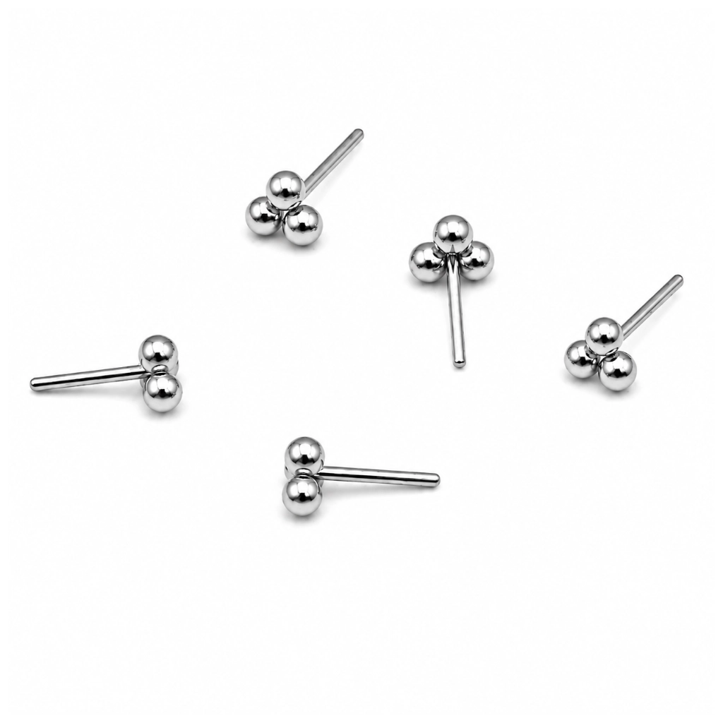 Embout Piercing Triple Bille 2mm Titane ASTM F136 Threadless – Bijou Piercing Haut de Gamme Hypoallergénique Ultra Résistant*