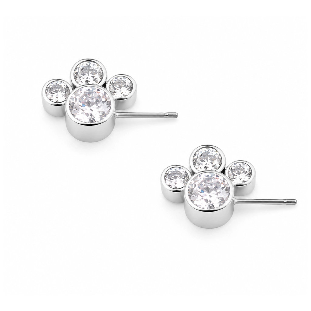 Embout Piercing 4 Strass Titane ASTM F136 Threadless – Bijou Piercing Haut de Gamme Hypoallergénique Ultra Résistant*