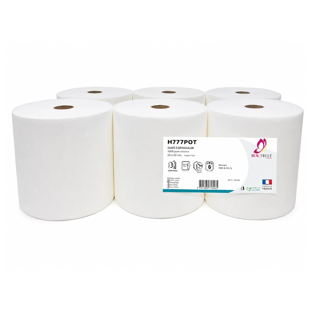 Rouleau Papier Essuie-Mains Professionnel Ouatinelle Ecolabel 150m – Usage Tatouage, Piercing et PMU Distributeur Automatique*
