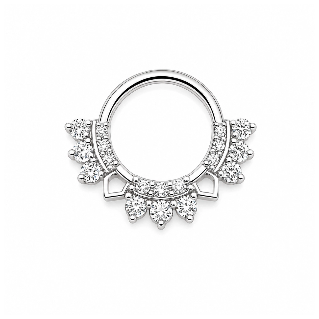 Piercing Anneau Titane ASTM F136 – Clicker 1903 Stérile avec Fermeture à Charnière*