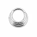 Piercing Anneau Titane ASTM F136 – Clicker 367 Stérile avec Fermeture à Charnière Triple Cerceaux*