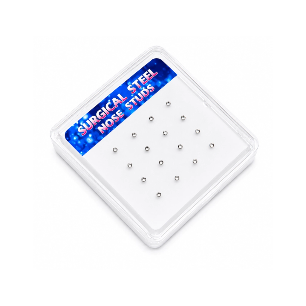 Présentoir vide pour 20 piercings de nez Stud - Support de présentation bijoux nez - Hand Ink