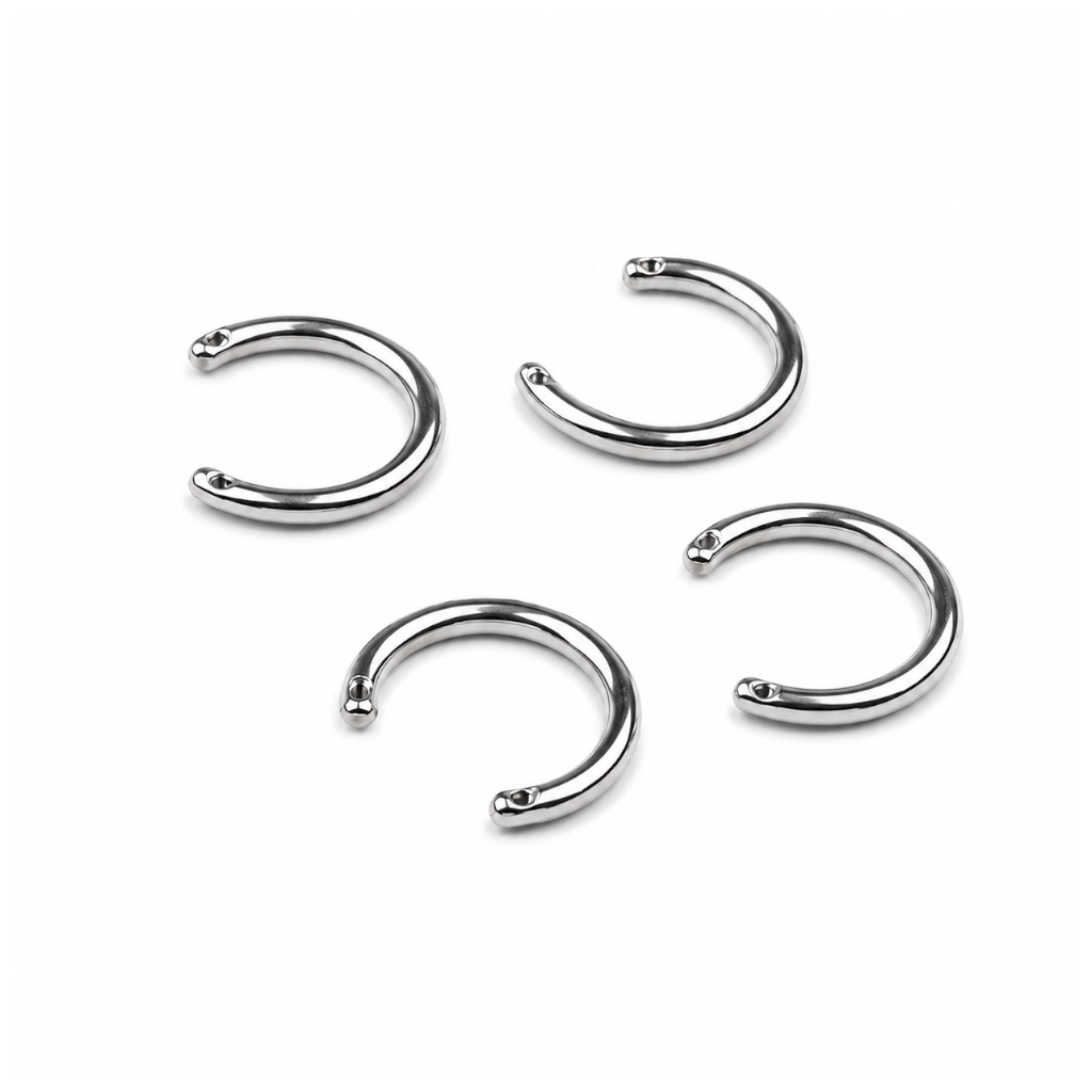 Base Piercing Fer à Cheval Titane ASTM F136 Premium – Barbell Circular Filetage Interne Latéral*
