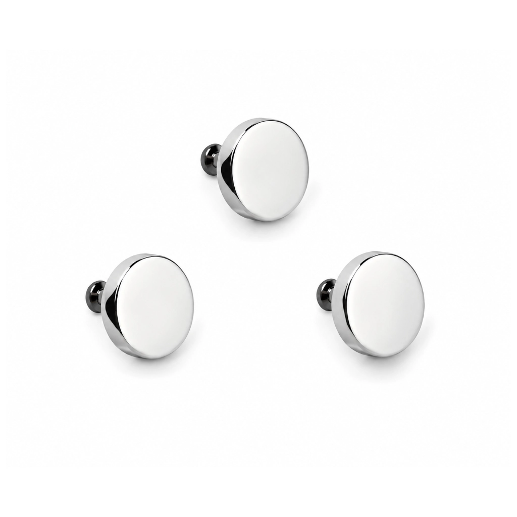 Piercing Embout Titane ASTM F136 Premium Disque Plat – Pas de vis interne Qualité Implant*