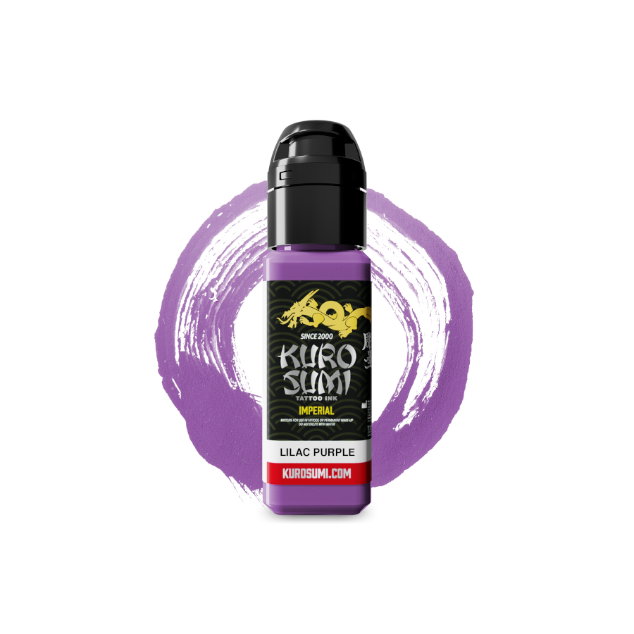 Encre de Tatouage Violette Kuro Sumi Imperial Lilac Purple – Conforme REACH – Pigment Professionnel Haute Intensité* 