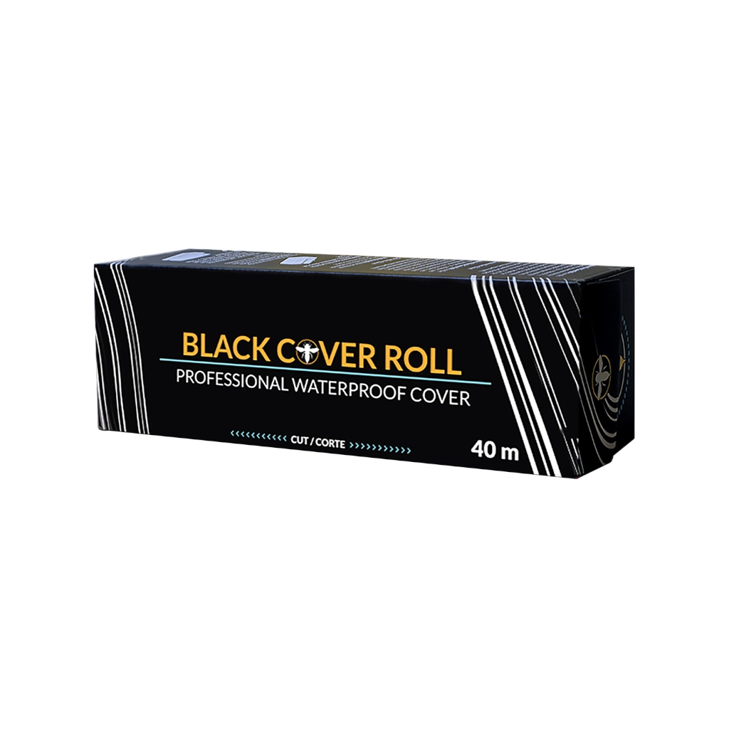 Protection Tattoo - Hornet Black Cover Roll - Rouleau de film de protection noir imperméable pour mobilier tatouage et piercing*