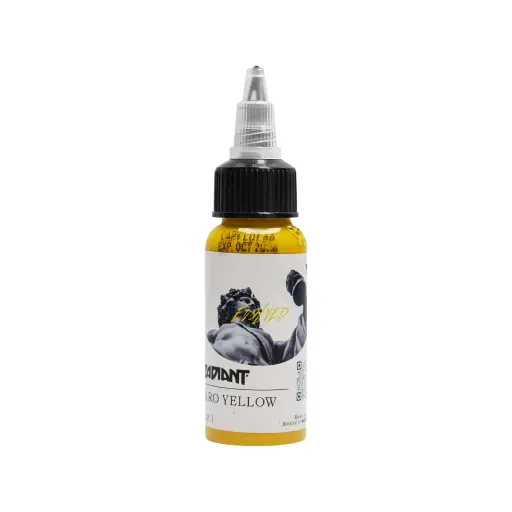 [ki_REACH_radiant_faro_yellow-RADEVO30-FARYEL] Radiant Evolved Faro Yellow - Mélange pour le tatouage encre REACH 30 ml