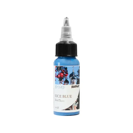 [b_REACH_radiant_nice_blue-801121] Encre Tattoo Bleue - Radiant Evolved Nice Blue - Mélange pour le tatouage encre reach 30 ml*