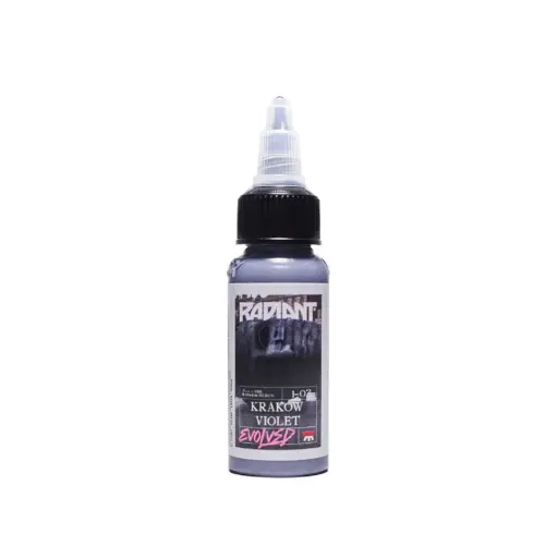 [ki_radiant_krakow_violet-KRAVIO] Encre Tatouage Violet - Radiant Evolved Krakow Violet - Mélange pour le tatouage encre reach 30 ml*