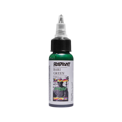 [ki_radiant_bari_green] Radiant Evolved Bari Green - Mélange pour le tatouage encre REACH 30 ml