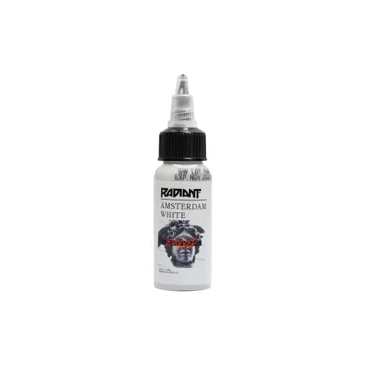 [ki_radiant_amsterdam_white] Encre Tattoo Blanche - Radiant Evolved Amsterdam White - Mélange pour le tatouage encre reach 30 ml*