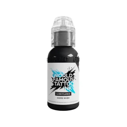[ki_REACH_encre_world_famous_noire_wash-LTTCJNW1] Encre Tattoo Noire - World Famous Ink Limitless Noire Wash  - Mélange pour le tatouage encre reach 30 ml exp 10/2026