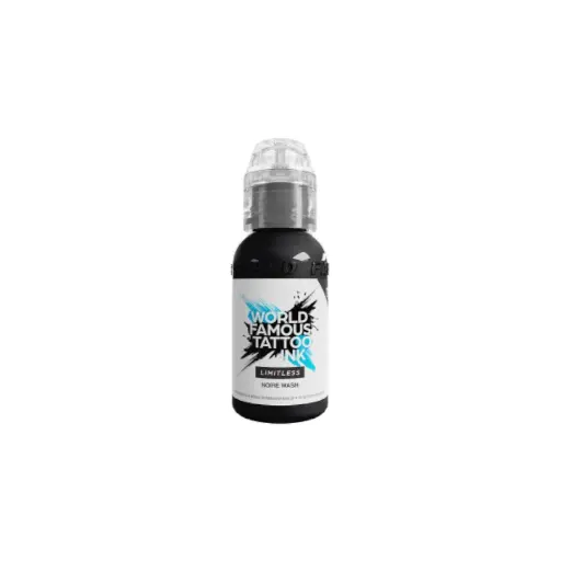 [ki_world_noire_wash-LTTCJNW1] Encre Tattoo Noir - World Famous Limitless Noire Wash - Mélange pour le tatouage encre reach du set carli jarlier