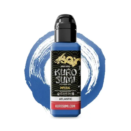 Encre de Tatouage Bleue Kuro Sumi Imperial Atlantic – Conforme REACH – Pigment Professionnel Haute Intensité* 
