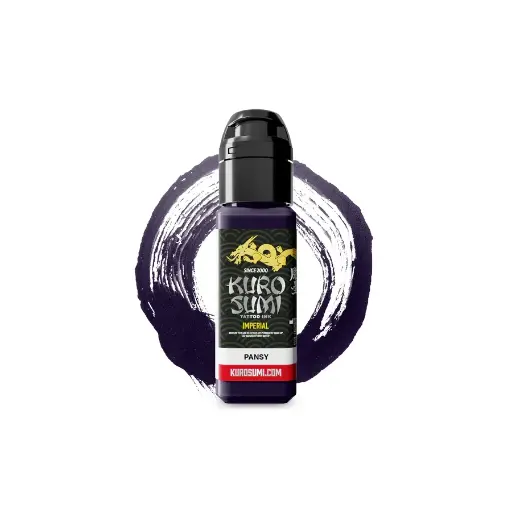 Encre de Tatouage Violette Kuro Sumi Imperial Pansy – Conforme REACH – Pigment Professionnel Haute Intensité* 