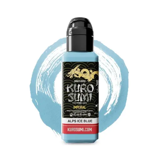 Encre de Tatouage Bleue Kuro Sumi Imperial Alp Ice Blue – Conforme REACH – Pigment Professionnel Haute Intensité* 